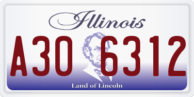 IL license plate A306312