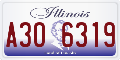 IL license plate A306319