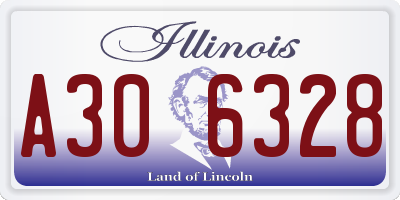 IL license plate A306328