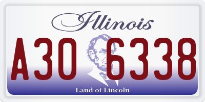 IL license plate A306338