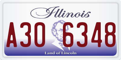 IL license plate A306348