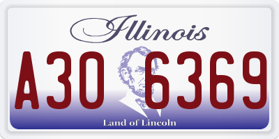 IL license plate A306369