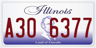 IL license plate A306377