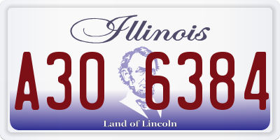 IL license plate A306384
