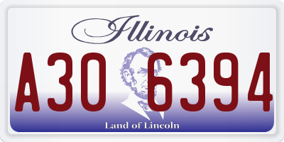 IL license plate A306394
