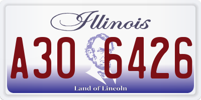 IL license plate A306426