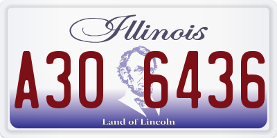 IL license plate A306436
