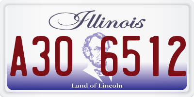 IL license plate A306512