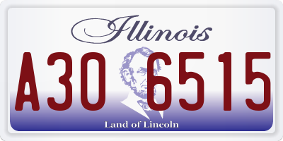 IL license plate A306515