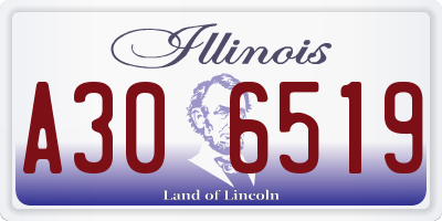 IL license plate A306519