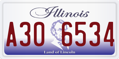 IL license plate A306534