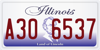 IL license plate A306537