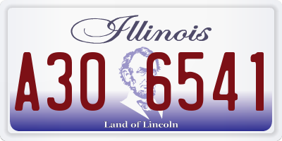 IL license plate A306541