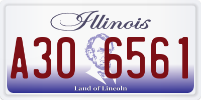 IL license plate A306561