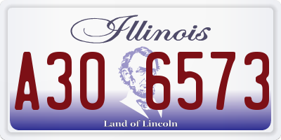 IL license plate A306573