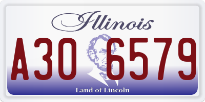 IL license plate A306579