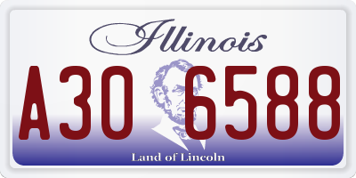 IL license plate A306588