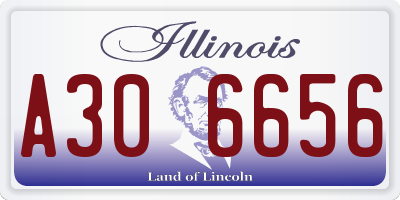IL license plate A306656