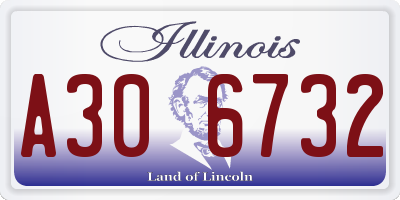 IL license plate A306732