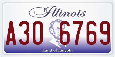IL license plate A306769