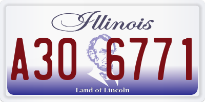 IL license plate A306771