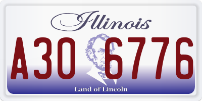 IL license plate A306776