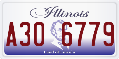 IL license plate A306779