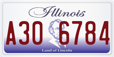 IL license plate A306784