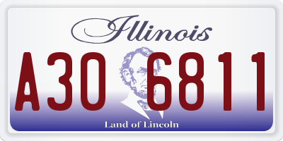 IL license plate A306811
