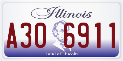 IL license plate A306911