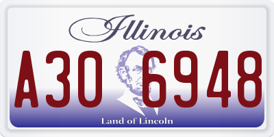 IL license plate A306948