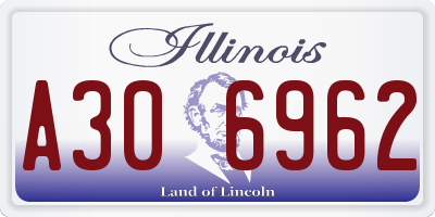 IL license plate A306962