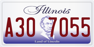 IL license plate A307055