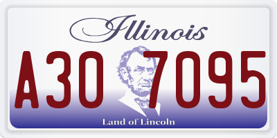 IL license plate A307095