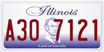 IL license plate A307121