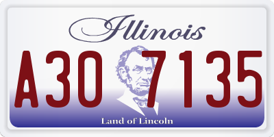IL license plate A307135