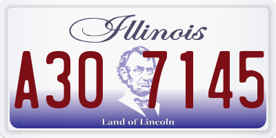 IL license plate A307145