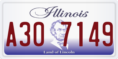 IL license plate A307149