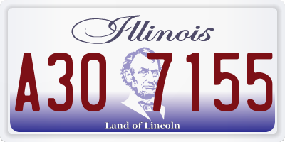 IL license plate A307155