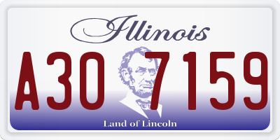 IL license plate A307159