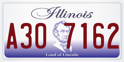 IL license plate A307162