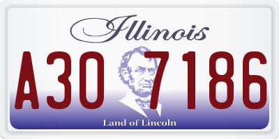 IL license plate A307186