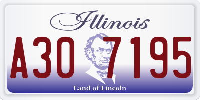 IL license plate A307195