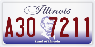 IL license plate A307211