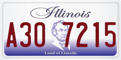 IL license plate A307215