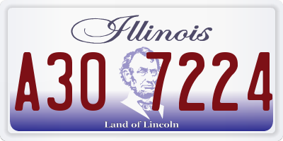 IL license plate A307224