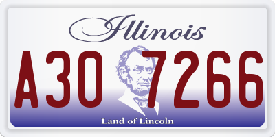 IL license plate A307266