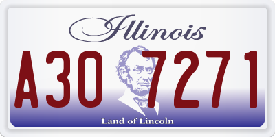 IL license plate A307271