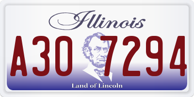 IL license plate A307294