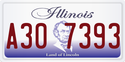 IL license plate A307393